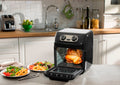 Daewoo 12L Rotisserie Air Fryer Oven 1800W Manual Cooker - Black (SDA2488)