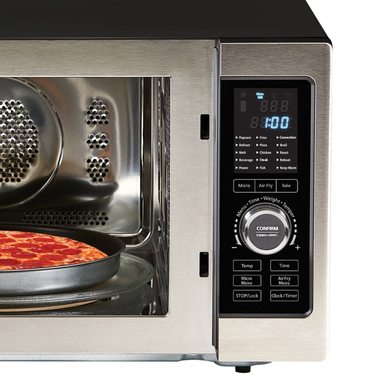 PowerXL 28L Combination Microwave Air Fryer Oven - Black