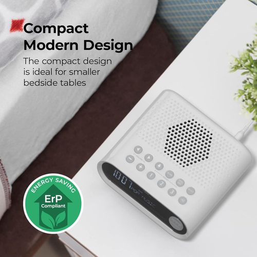 i-box Sunrise Bedside Alarm Clock with Wake-Up Light & Bluetooth Speaker