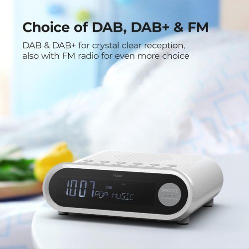 i-box Sunrise Bedside Alarm Clock with Wake-Up Light & Bluetooth Speaker