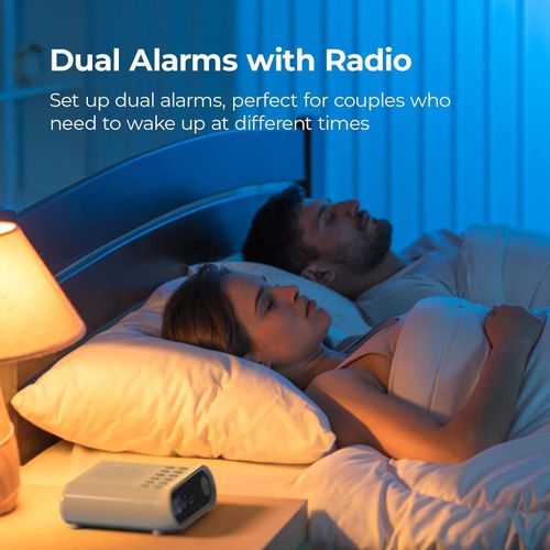 i-box Sunrise Bedside Alarm Clock with Wake-Up Light & Bluetooth Speaker